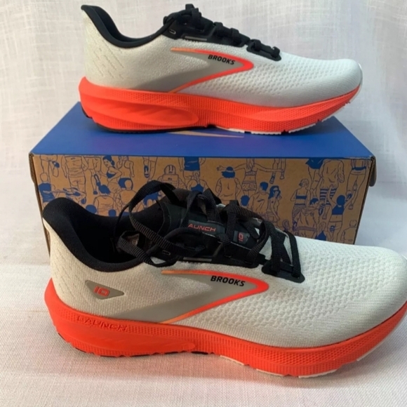 Brooks Other - Brooks Running Launch 10 Men's White/Coral **Multiple Sizes** NEW